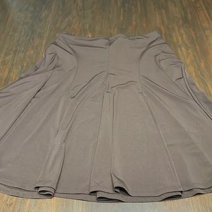 Brown a line princess seam skirt